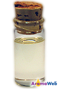 Bottle Depicting the Typical Color of Dill Essential Oil