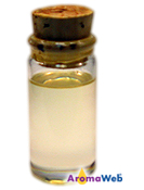 Bottle Depicting the Typical Color of Petitgrain Bigarade Essential Oil