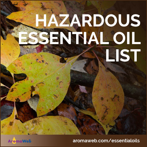 List of Hazardous Essential Oils